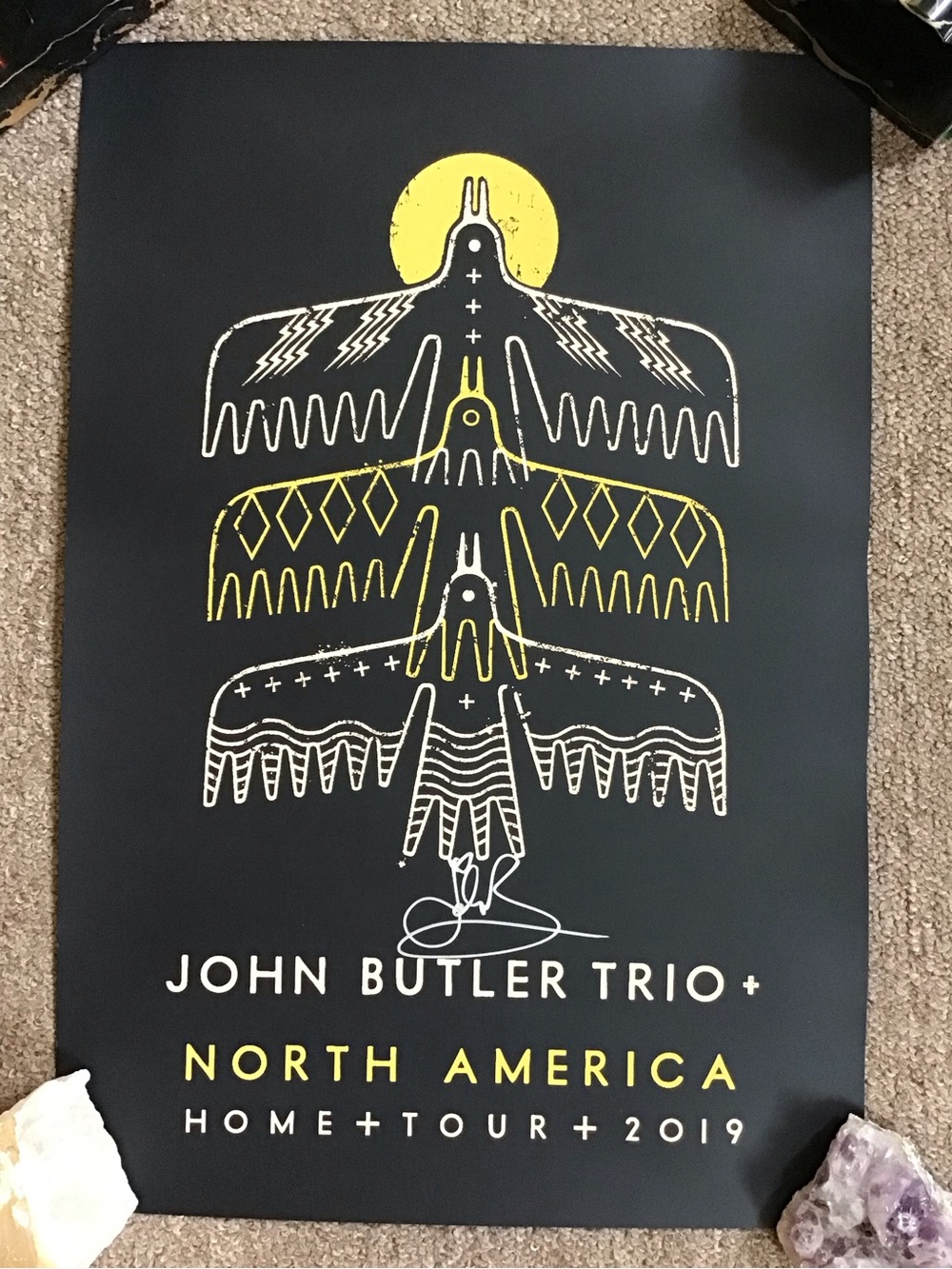 SIGNED ! John Butler Trio Tour Poster 2019